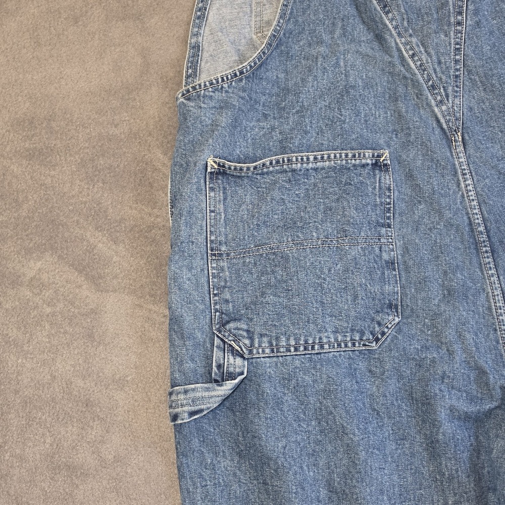 GAP Bib Carpenter Overalls Vintage ? Good Condition Zip Fly Adult Men's Sz LARGE - Picture 5 of 9